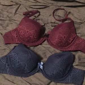 Lined lace Demi bras